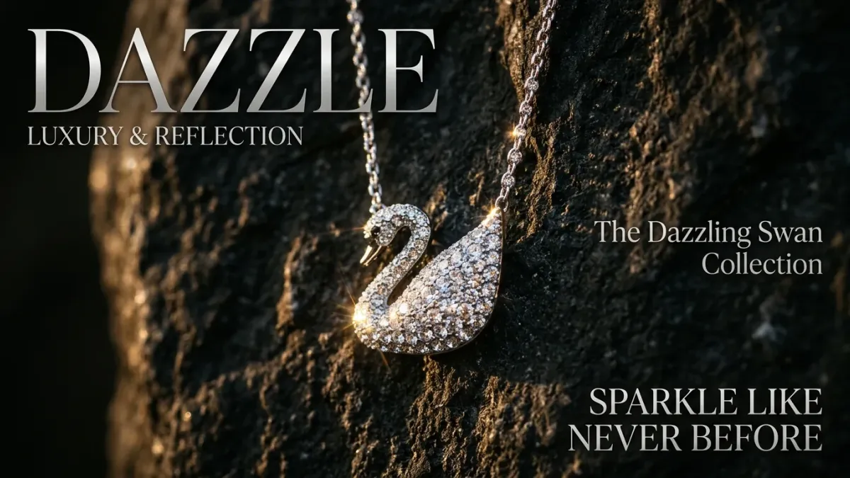 Dazzling Swan Kolye: Swarovski'nin Zarif Kuğu Tasarımları
