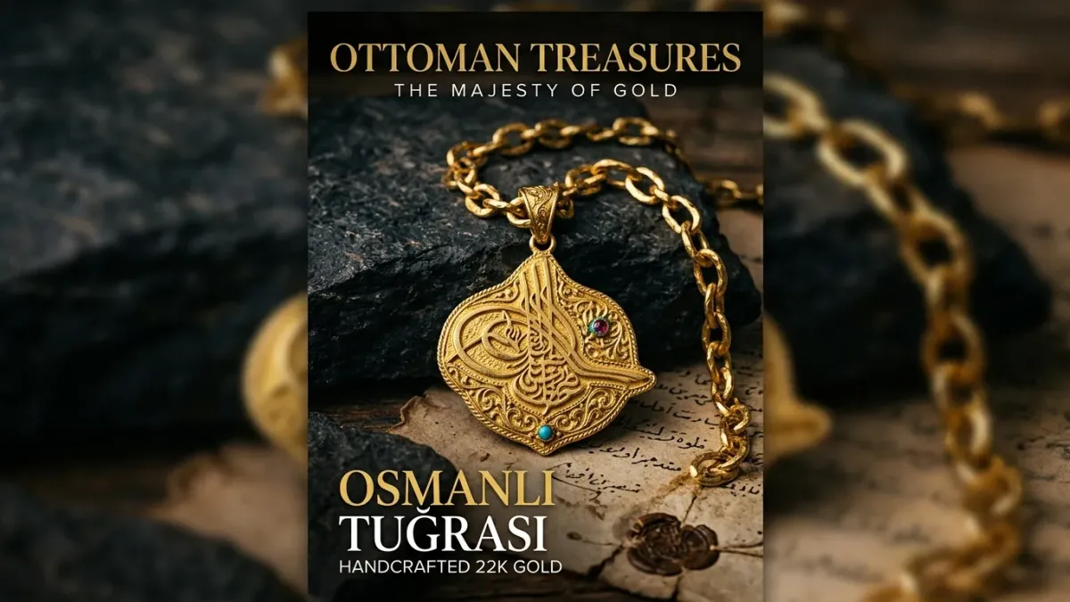 Osmanlı Tuğrası Kolye 22 Ayar Fiyat